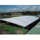 Permanent Building Big Membrane Steel Shade Structure For 130x200 Feet Basketball Court