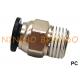 PC Male Straight Quick Air Hose Fitting Push In Pneumatic Parts 1/8 1/4 3/8 1/2 M5 M6