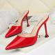 6288-3 Europe And The United States Sexy Pointed Shallow Mouth High Heels Stiletto Thin Temperament Sandals Professional