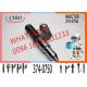 Excavator C15 Fuel Injector 3740750 Diesel Engine Injector Nozzle 374-0750