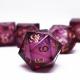 Red Flow Sand Liquid Resin Dice Set RPG DND COC Running Group