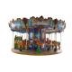 Ice Age Carousel Amusement Ride , 16 Riders Horse Carousel Ride 380V Voltage