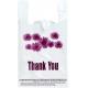 1C Print PLA PBAT Biodegradable Flower Tote Bag For Shopping
