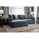 Wholesales low price couch Grey color fabric solid wood frame+high density foam cum sofa set for living room Apartment