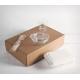 Eco Friendly Food Packaging Fastfood box brown Food grade cardboard box