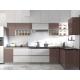 L Shape 5M High Glossy Finish Modular Kitchen Cabinets With Counter Top And Wall Cabinet