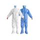 Disposable Non Woven Isolation Gown Long Sleeves With CE Certification