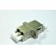 Fiber optic adapter LC duplex  Metal housing adapter with flange two pieces zinc alloy