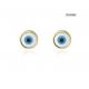 Evil Eye Stainless Steel Gold Earrings Niche Luxury Fashion Blue Eye Earrings