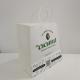 Recyclable Take Away Food Snack Brown Kraft Paper Bag With Handle