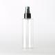 Water Mist Cosmetic Spray Bottle Flat Shoulder Clear Pet 100ml For Personal Care