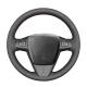 Black Hand Sewing PU Leather Steering Wheel Cover for Mazda BT-50 BT50 2012 2013 2014 2015 2016 2017 2020