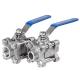 Manual 3PC Full Port Stainless Steel Ball Valve for Industrial Valves Customization