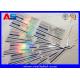 Pharmaceutical Holographic 10ml Vial Labels Custom For Injection Peptide