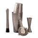 five piece Stainless Steel Homeware brushed silver Professional Mixology Set