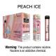 Most Popular Yuoto Disposable Ecig 2500 Puffs  XXL Peach Ice 50mg Nicotine Wholesale