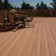 Double Surface Treatment WPC Decking 18mm Above Thickness for Park Balcony Garden
