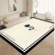 Fragrance Rectangle Living Room Floor Rugs Cashmere-Like Acrylic Yarns With Special Style