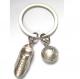 the newest custom gift carved ball shape promotional keychain