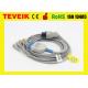 Teveik Medical Factory 5 leads Mindray Round 6pin TPU ECG Cable For Patient Monitor