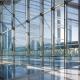 Building Hidden Frame Glass Curtain Wall , Aluminum Alloy Custom Curtain Wall