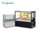 Right Angle Cake Display Cooler Supermarket Auto Defrosting Showcase Chiller