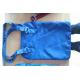 Blue Synthetic Leather Thickness 1.0mm Genuine Leather PU Bag Material With Nonwoven