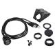 Car Dashboard Flush Mount Dual USB 2.0 Extension Cable For Date Transfer