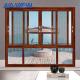 Guangdong NAVIEW Energy Saving Doors And Windows Of Wood Grain Aluminum Alloy Window