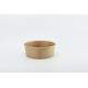 Brown Customized Takeaway Kraft Paper Bowls , Recyclable Paper Salad Bowls