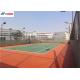 Both Cement and Asphalt base Silicon Polyurea Materials Tennis Court Flooring