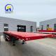 12500*2500*1650mm 3 4 Axle 40FT Platform Flatbed Semi Trailer for Container Transport