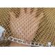 High Strength Architectural Custom Color Decorative Metal Coil Drapery Mesh Curtains For Room Dividers