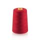 PTFE Polyester Red Sewing Thread , Customized Polyester Embroidery Thread