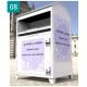 Reinforced Central Hole Recycling Storage Bin Donation Box For Clothes
