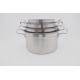 4pcs Casserole set silver cooking pot cheap price stainless steel hot steamer wiht lid