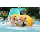 Oragne Outdoor Water Slides Common Aqua Park Facility With Raft Slide