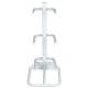 3 Barrels Practical White Structure Single Row Water Bottle Racks For Office And Home