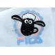 Embossed 2D Sheep Heat Transfer Clothing Labels SGS Approval