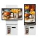 21.5 Customized Horizontal Vertical Wall Mount Printer QR Code Scanner Self Service Touch Screen Kiosk