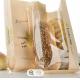Durable Kraft Paper Packaging Bread Bags Renewable Printed Bakery Bags