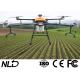 6 Rotors Insecticide Spraying Drone With FPV Camera Remote Control Farm Drone Sprayer