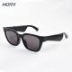 IPX4 Water Resistance Intelligent Polarized Sunglasses Black Frame Gray Lenses