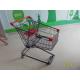 75L Retail Shopping Cart With Blue Color Powder Coating And Red Plastic Parts SGS TUVS
