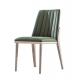Oak wood frame structure in PU painting with Leather upholstered cushion Dining chairs made from China furniture factory