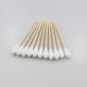 Mini Wooden Medical Cotton Buds , Long Stick Cotton Swabs Fluorescent Free
