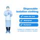 PE PP Non Woven Isolation Gown , Surgical Disposable Non Woven Visitor Medical Coat Aprons
