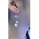 2018 New latest design of pearl earrings fashion pearl earrings silver tassel earrings YW257