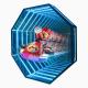 50 C Temperature Resistant 3D LED Fan Infinity Mirror Light Box for Any Environment