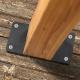 Sturdy Steel Plate 2 pc for Wood Joint Deck Railing Wood Fence Mail Post Anchor Base Bracket